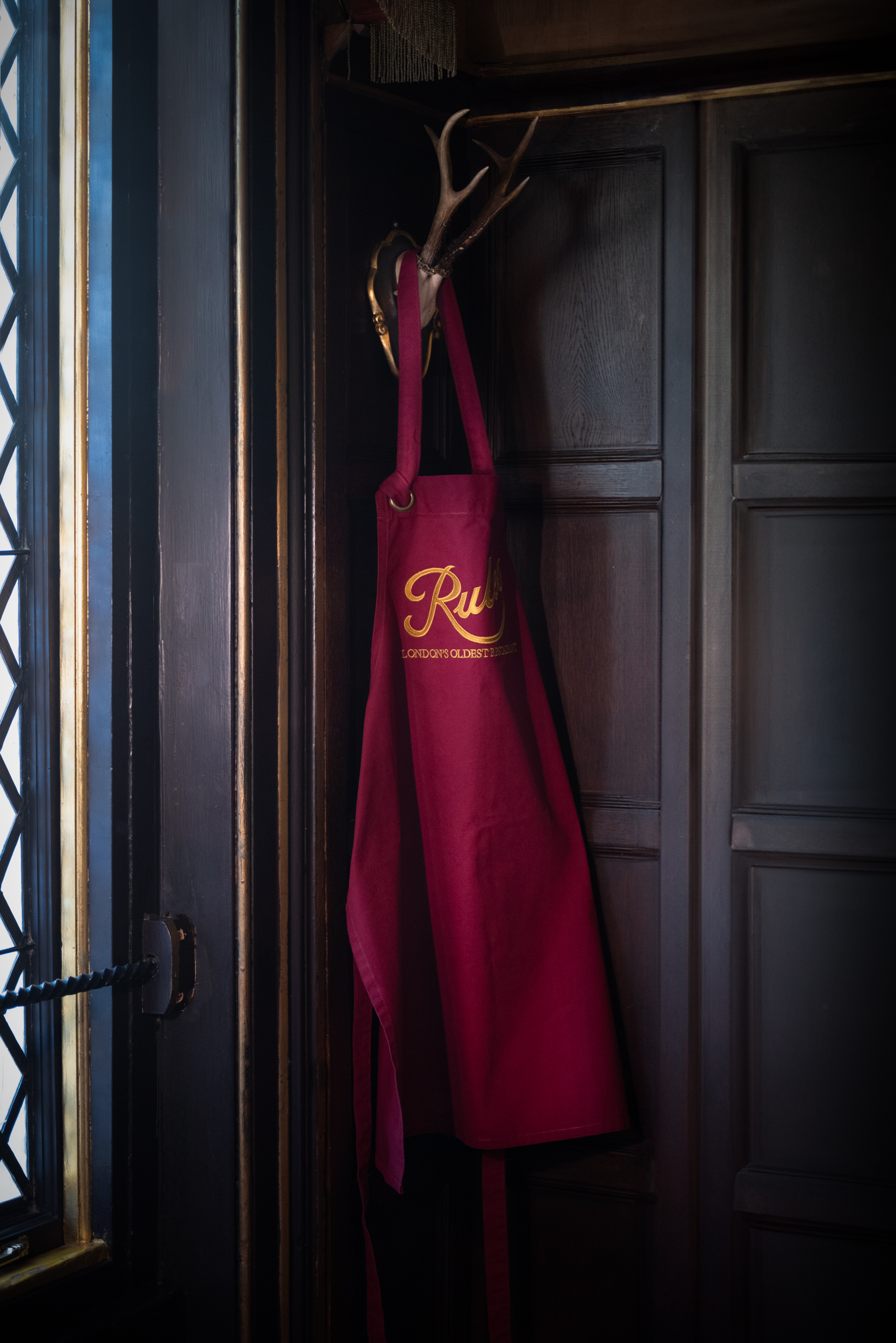 Burgundy Apron